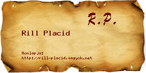 Rill Placid névjegykártya